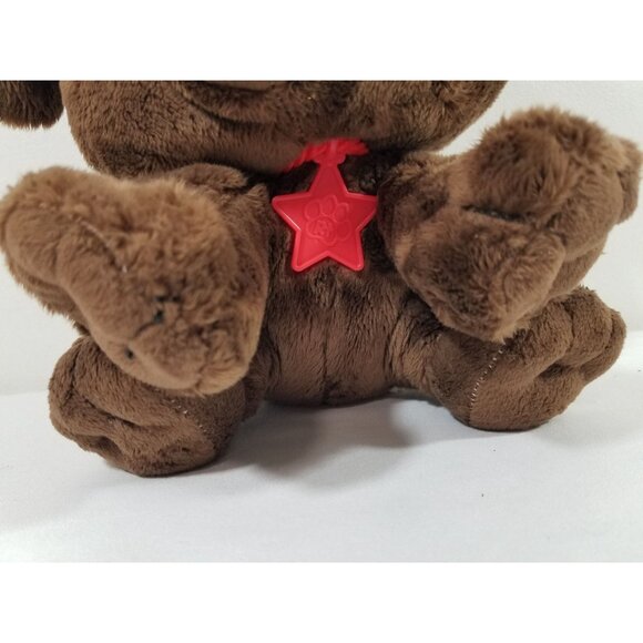 Little Tikes Rescue Tails Brown Puppy Dog Plush Stuffed Animal Blue Eyes 9" 2021 - Picture 4 of 11